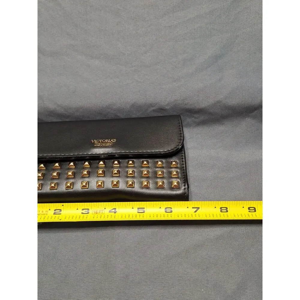 Victoria's Secret Studded Tech Wristlet Clutch Wallet Black - Picture 6 of 6